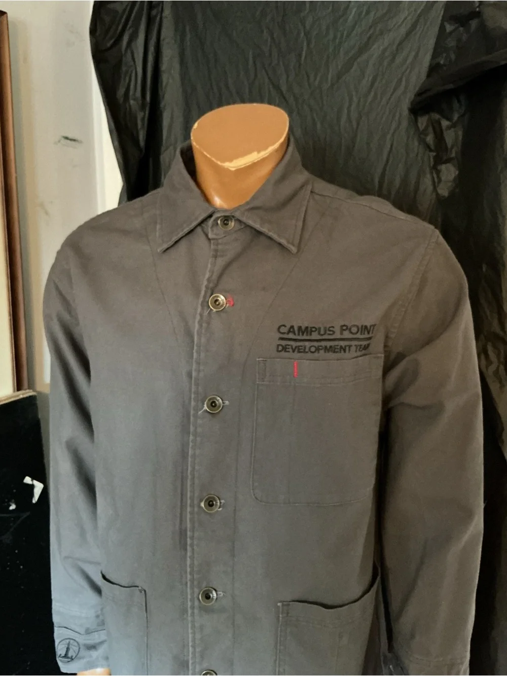 Imperfects X Campus Point Organic Cotton Canvas Chore Utility Workwear Jacket - Picture 12 of 12